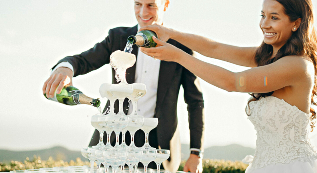 Elevate your celebrations with our champagne towers