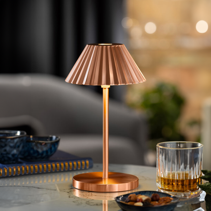 Aruba Copper Cordless Table Lamp