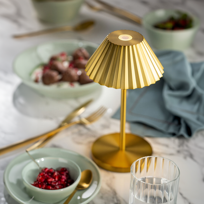 Aruba Gold Cordless Table Lamp