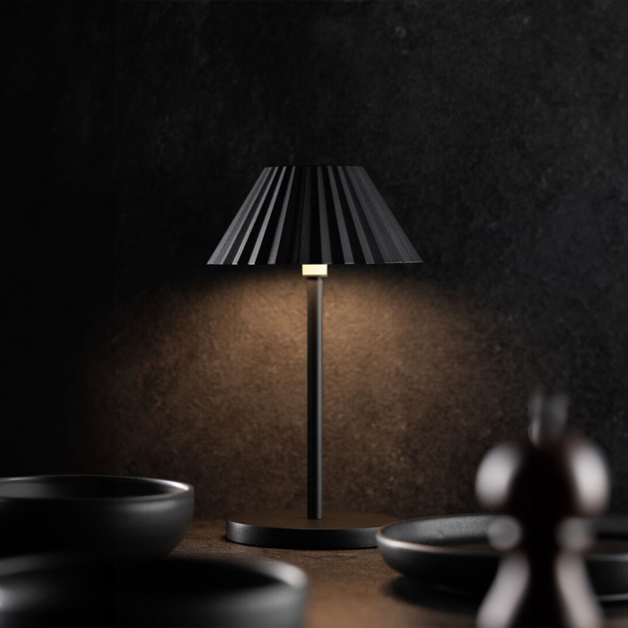 Aruba Black Cordless Table Lamp