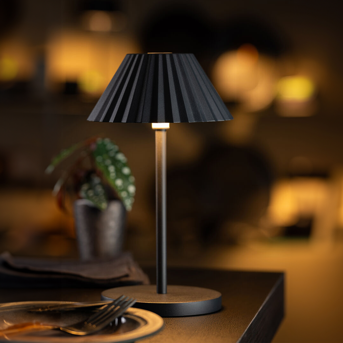 Aruba Black Cordless Table Lamp