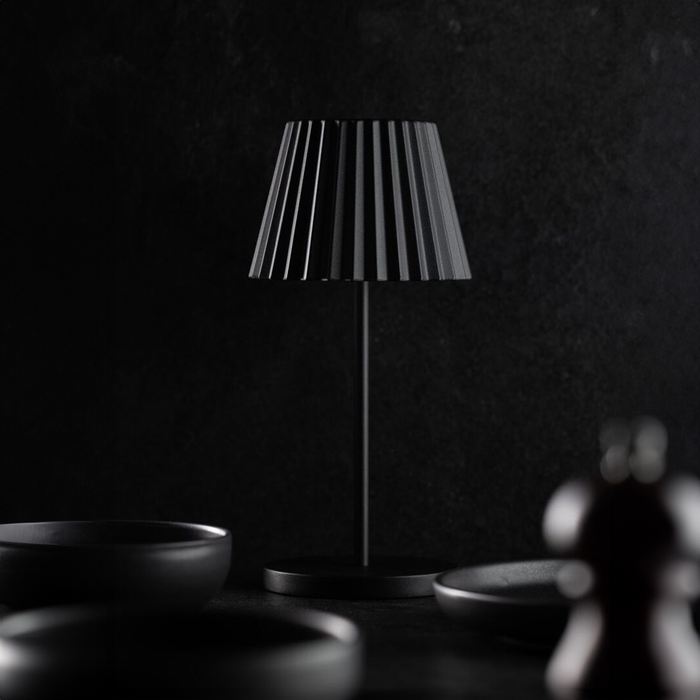 Dominica Black Cordless Table Lamp