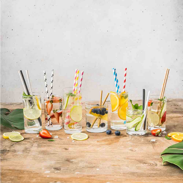 Kraft Cocktail Paper Straws (250pcs)