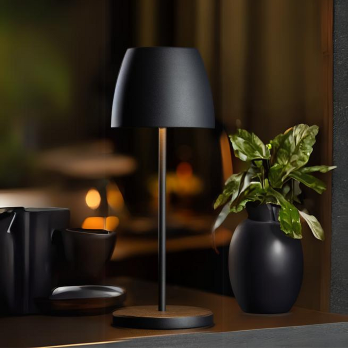Montserrat Black Cordless Table Lamp