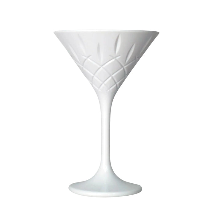 Plastic White Martini 235ml