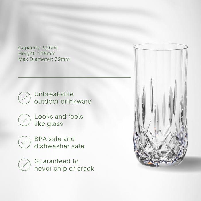 Plastic Crystal Highball 525ml