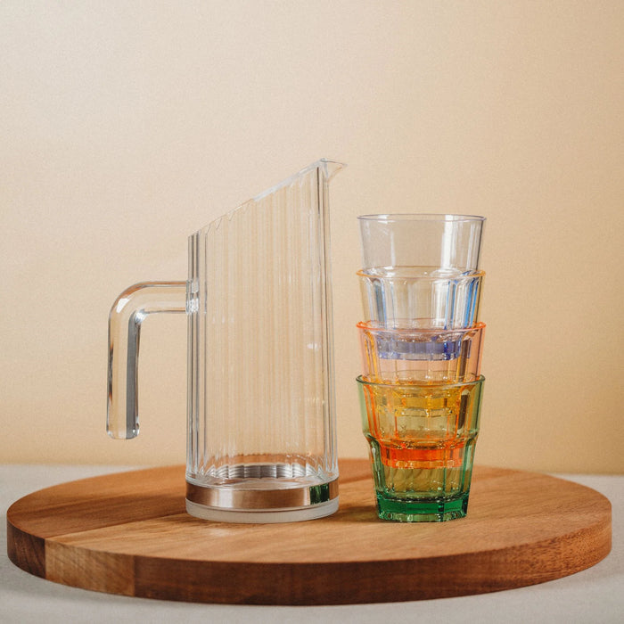 Plastic Bamboo Water Pitcher 1.0L