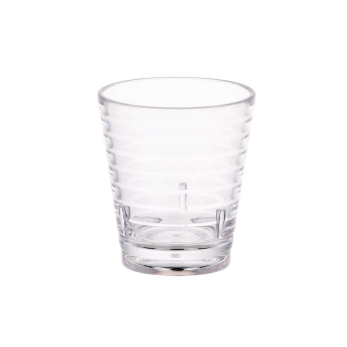 Plastic Ribbed Tumbler 280ml