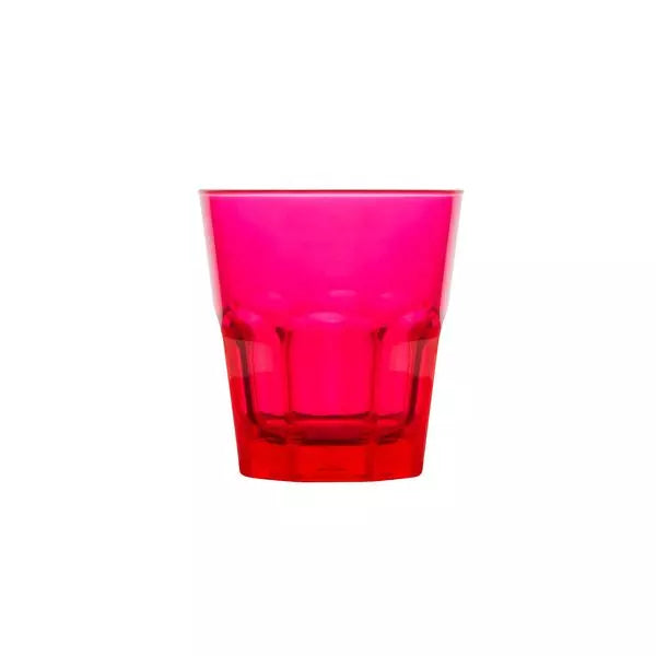 Plastic Coloured Pink Tumbler 240ml