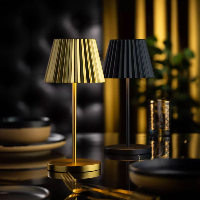 Dominica Gold Cordless Table Lamp