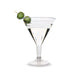 Biodegradable Plastic Martini Cocktail Glasses 220ml - Set of 100 Disposable Cups ROMAX 