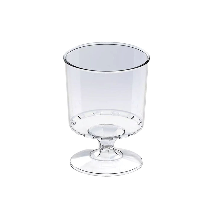 Biodegradable Plastic Wine Goblets 185ml - Set of 500 Disposable Cups Romax 