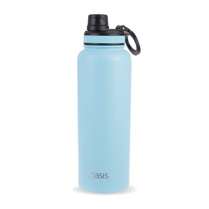 Insulated Challenger Island Blue Water Bottle 1.1 Litre Water Bottles Oasis 