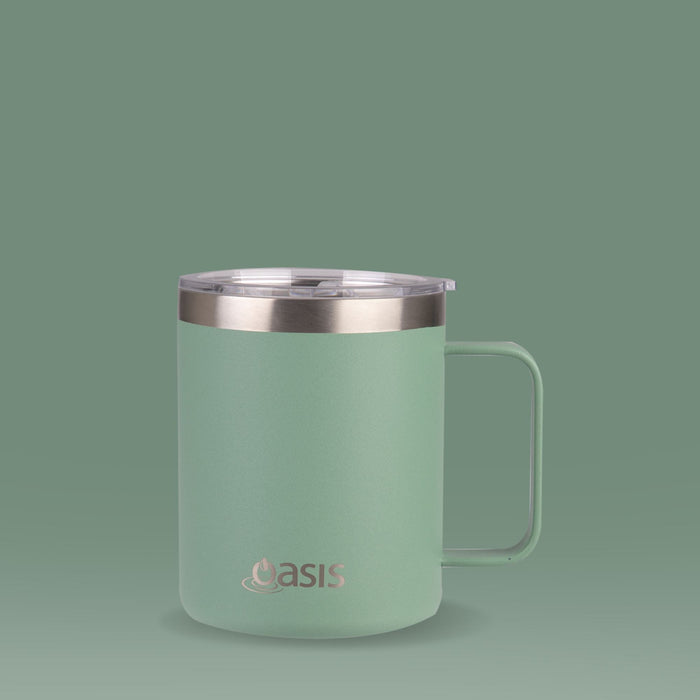 Insulated Explorer Mug Sage Green 400ml Insulated Mug Oasis 