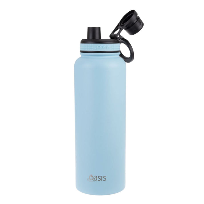 Oasis Insulated Challenger Water Bottle 1.1 Litre - Island Blue Water Bottles Oasis 