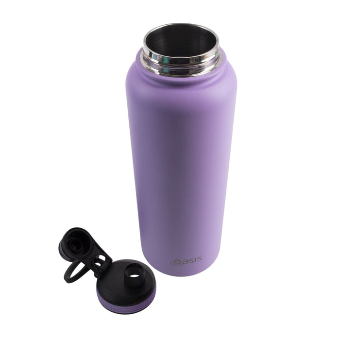 Oasis Insulated Challenger Water Bottle 1.1 Litre - Lavender Water Bottles Oasis 