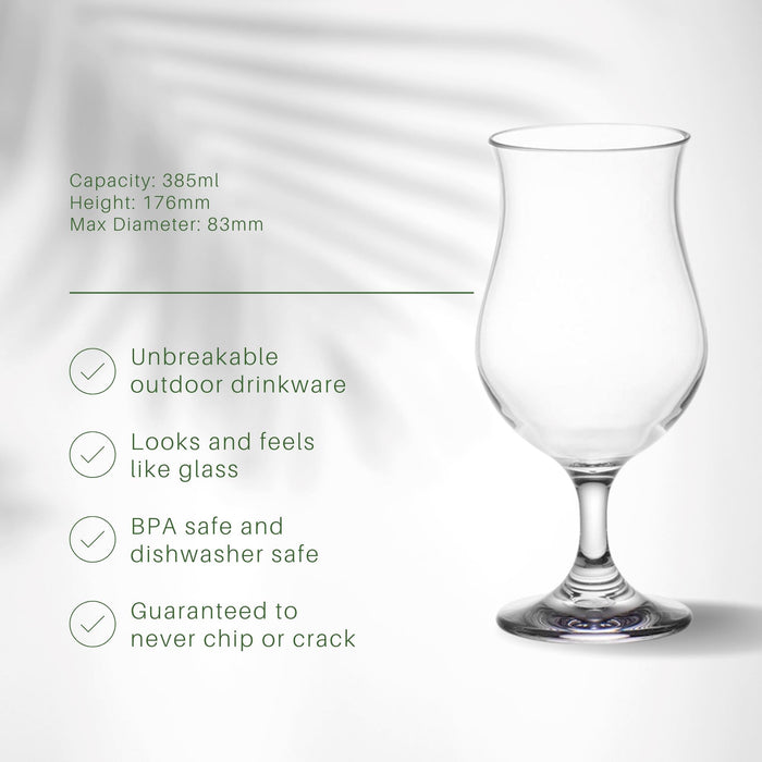 Unbreakable Cocktail Glasses 385ml - Set of 4 Cocktail Glass D-STILL Drinkware 